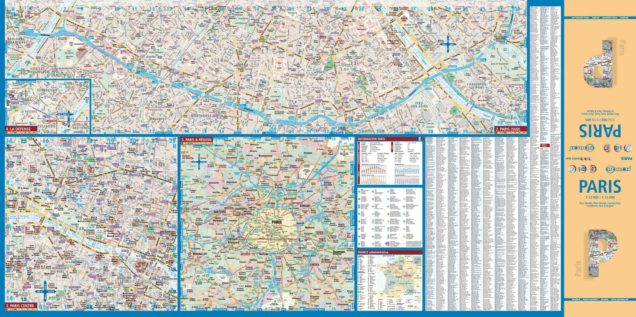 Paris Frankreich Borch Map - Seite 1