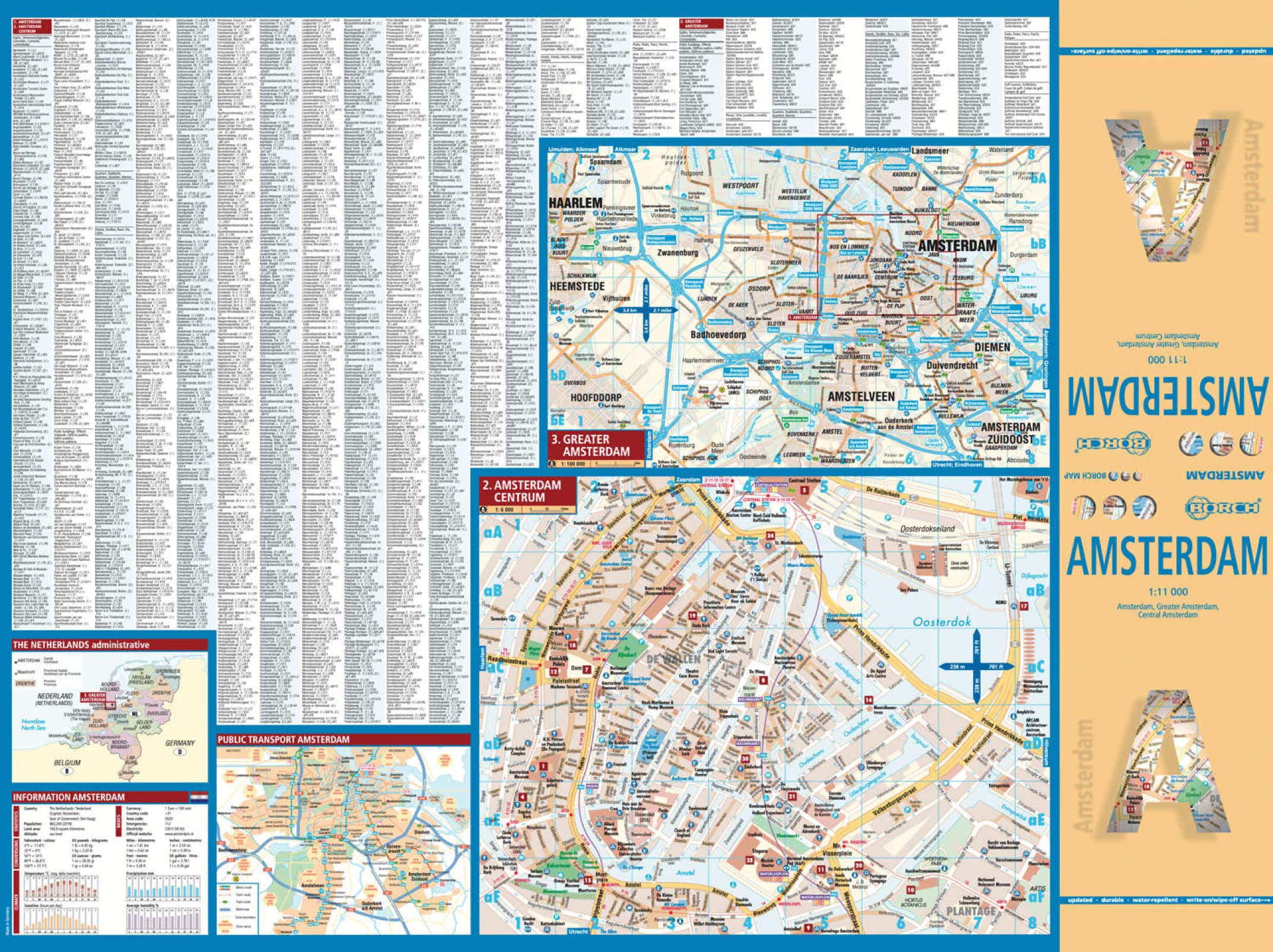 Amsterdam Niederlande Borch Map - Seite 1