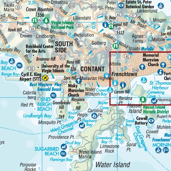 Jungferninseln Borch Map Kartenansicht