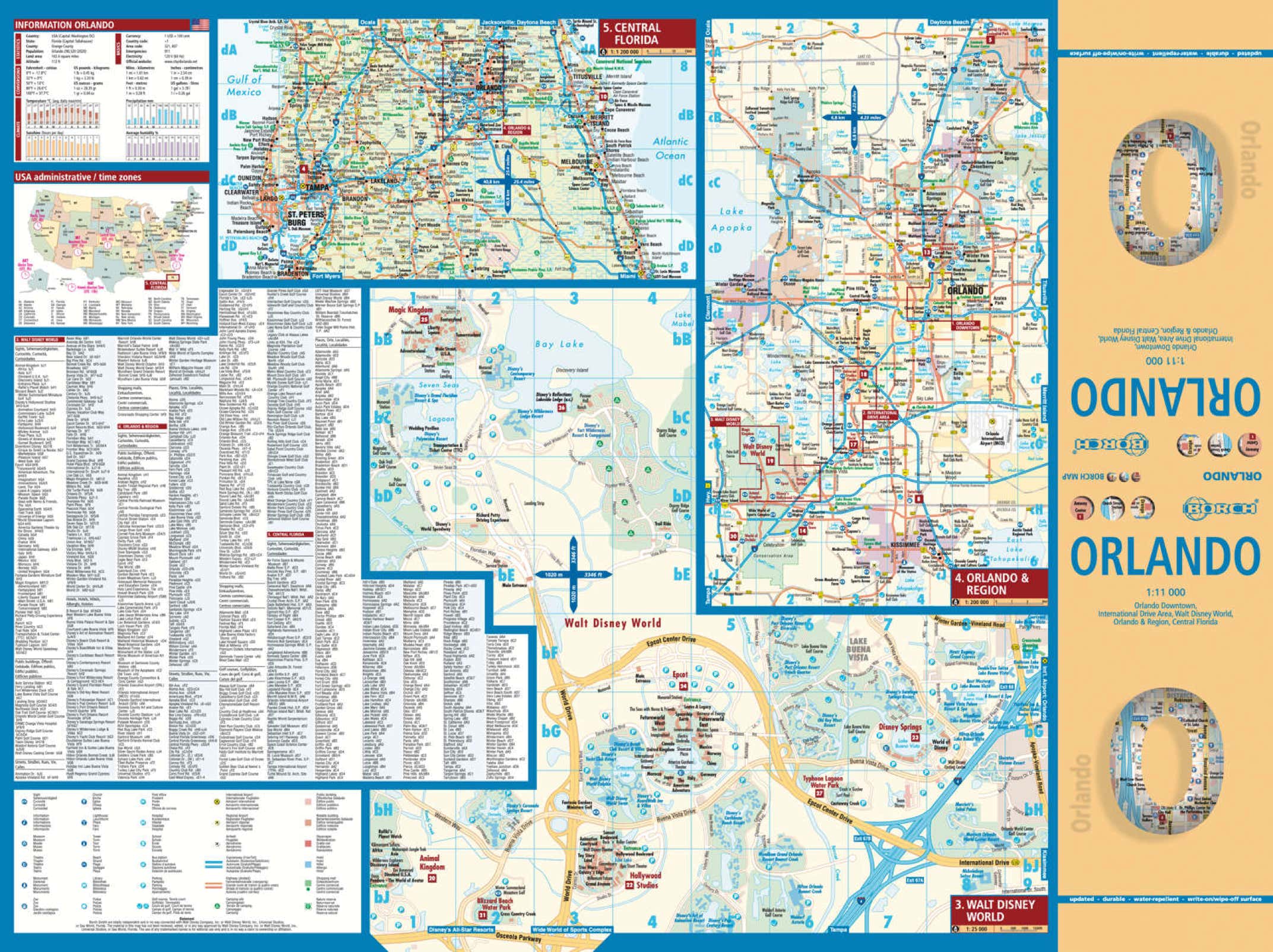 Orlando Florida USA Borch Map - page 1 