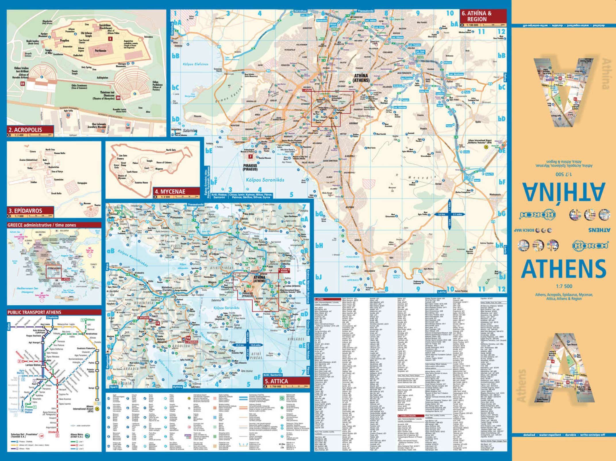 Athen Griechenland Borch Map - Seite 1