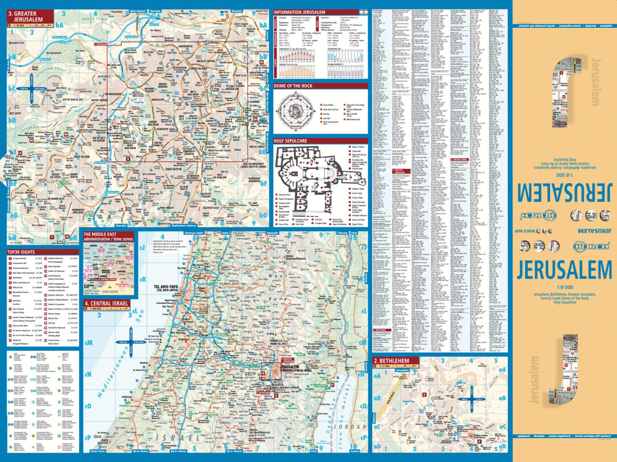 Jerusalem Israel Borch Map - page 1