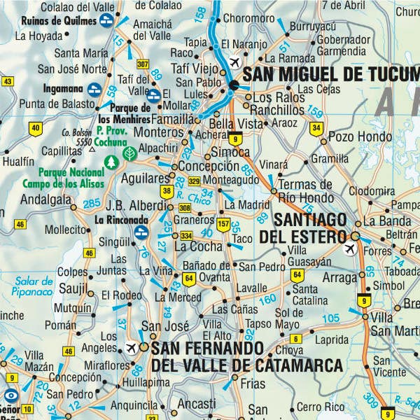 Argentinien Borch Map Kartenansicht