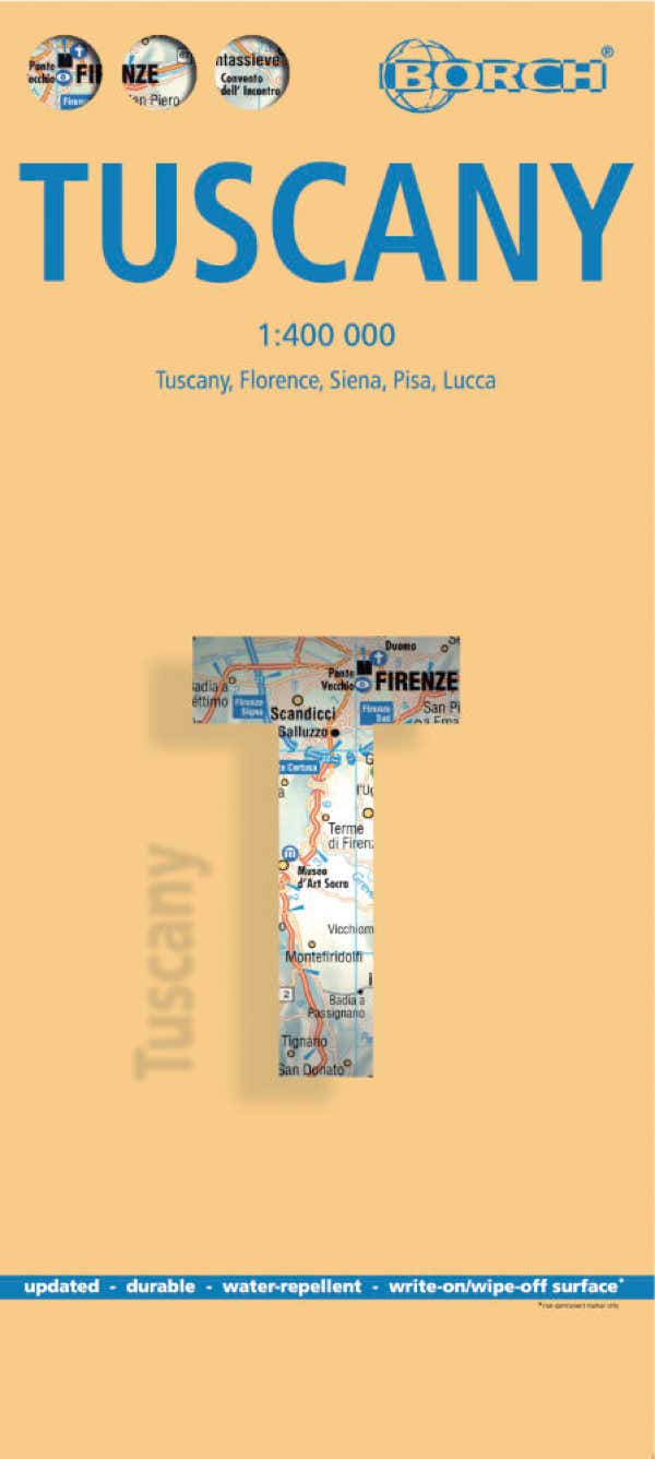 Borch Map von Toskana, Italien