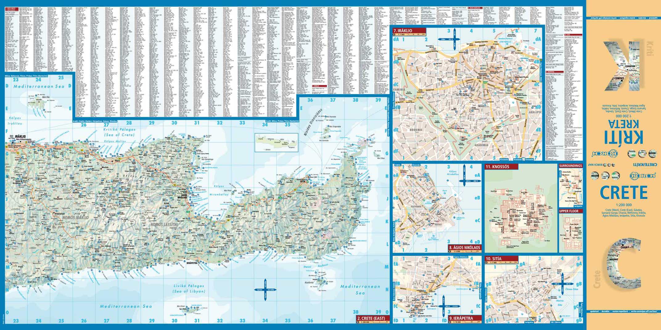 Crete Greece Borch Map - page 1 