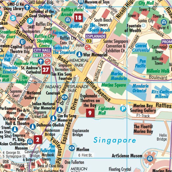 Singapur Borch Map Kartenansicht