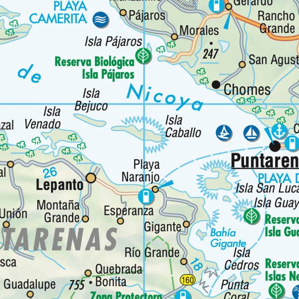 Costa Rica Borch Map Kartenansicht