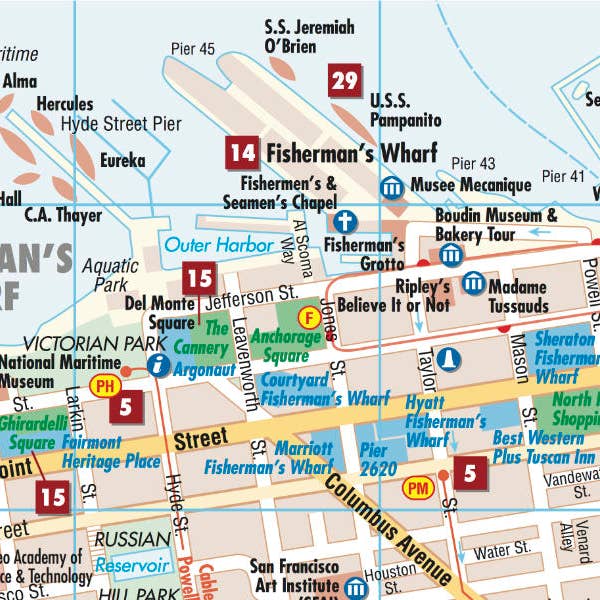 San Francisco Borch Map view