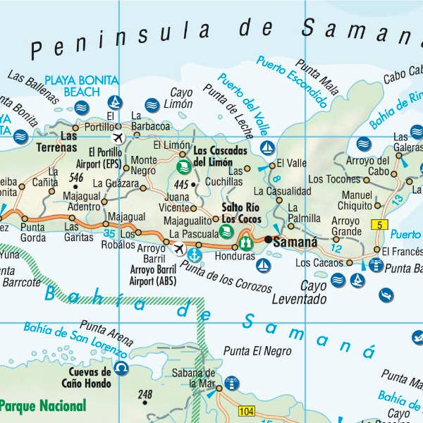 Dominikanische Republik Borch Map Kartenansicht