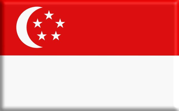 Flagge von Singapur 