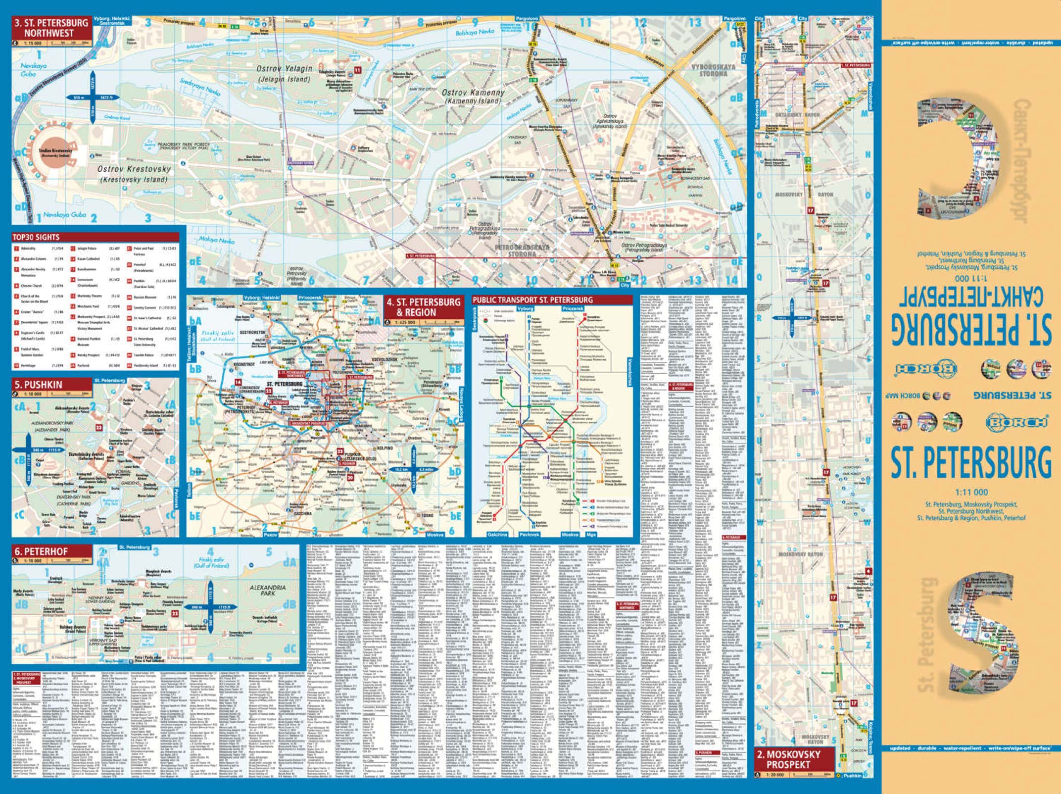 Sankt Petersburg Russland Borch Map - Seite 1