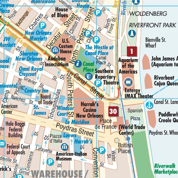 New Orleans Borch Map Kartenansicht