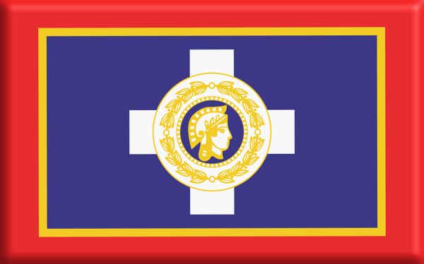 Flagge von Athen