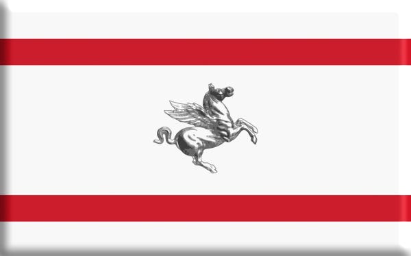 Flagge von der Toskana