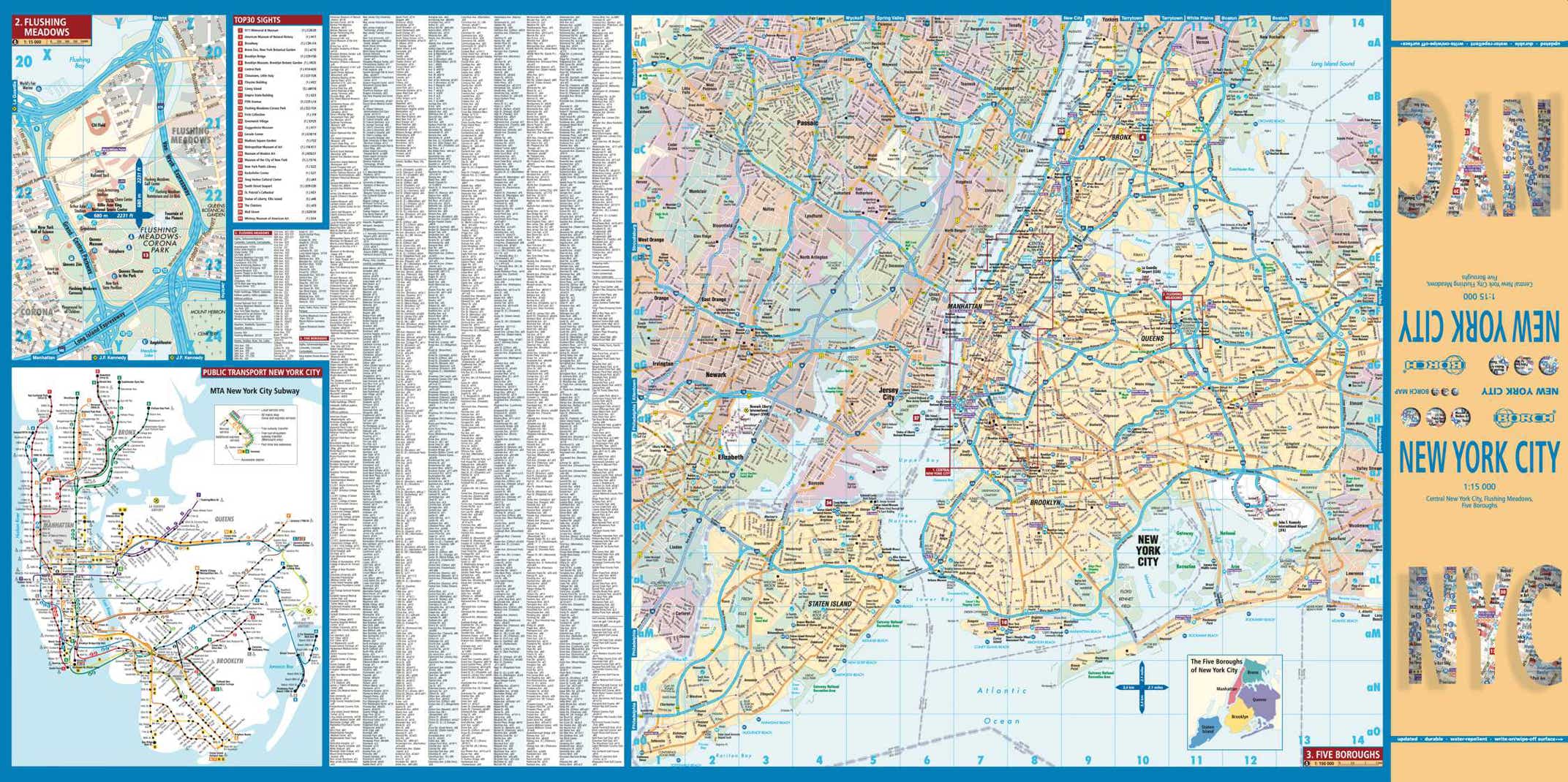 New York City USA Borch Map - Seite 1
