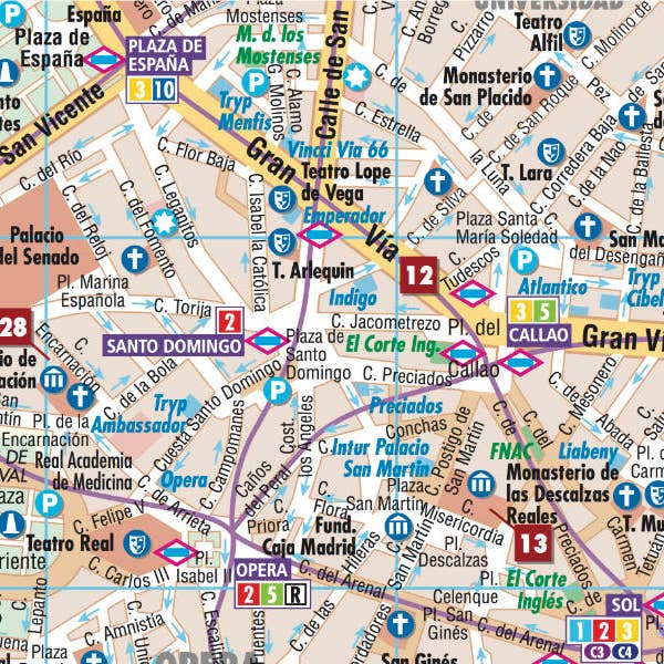 Madrid Borch Map Kartenansicht