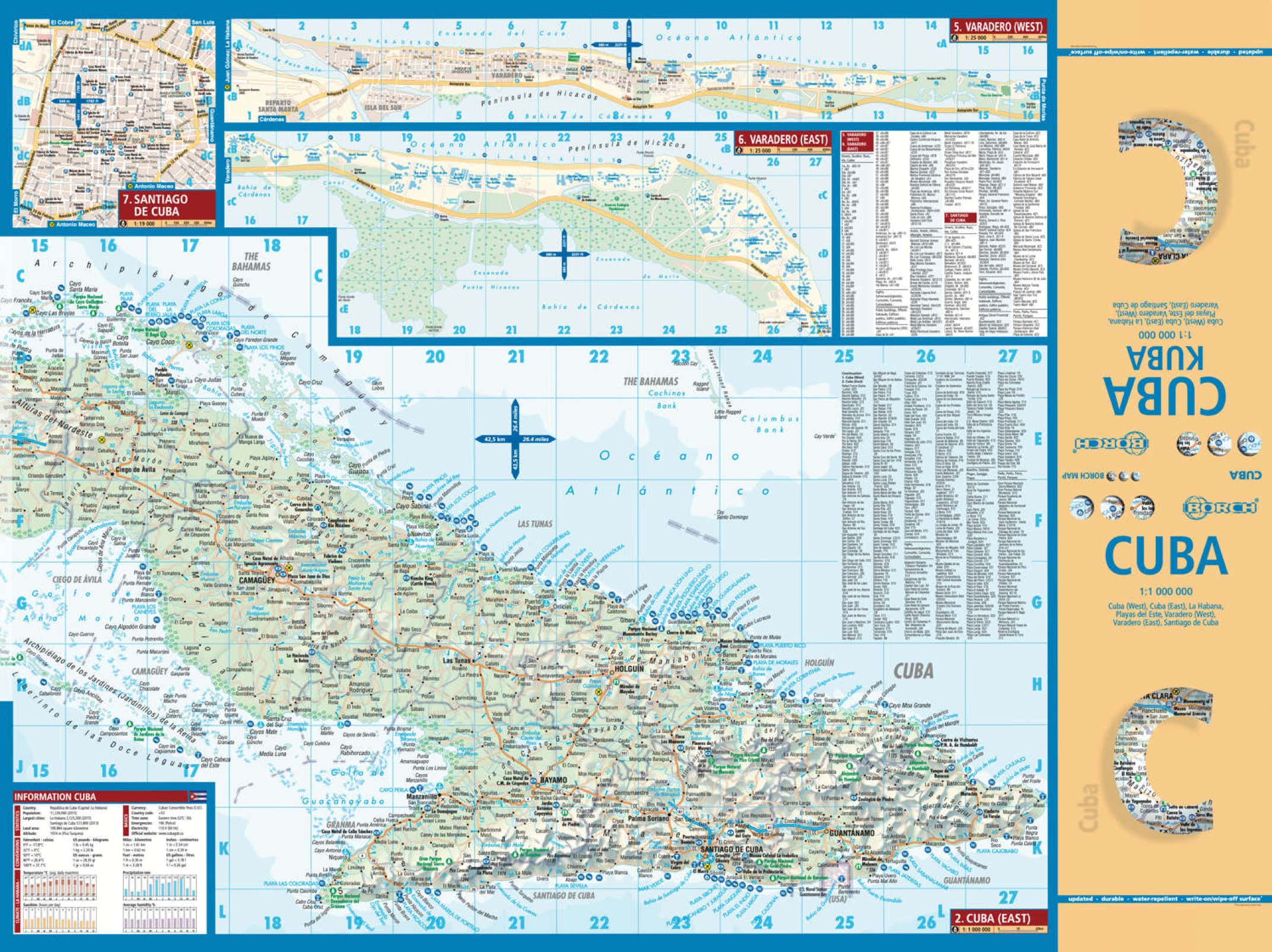 Kuba Karibik Borch Map - Seite 1