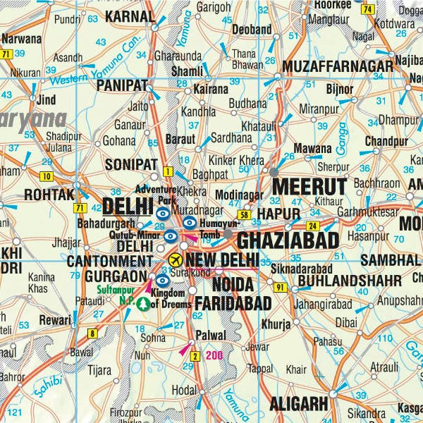 India North Borch Map view 